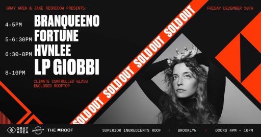 Sold out today in Brooklyn! Beyond thrilled to close out the year w this stellar line up on a glassed in roof overlooking Brooklyn!! 😍 <a href="/LPGiobbi/">LP Giobbi</a>   @branqueeno #SuperiorIngredients