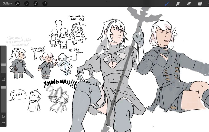 Nier replicant doodles 🫡 