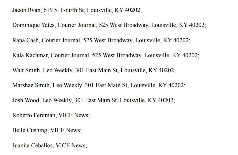 Attorneys for former <a href="/LMPD/">LMPD</a> officer Katie Crews have asked that attorneys for the family of David McAtee go into more detail about evidence to be included in McAtee's wrongful death trial, including potential witnesses. Interestingly, those witnesses include several reporters