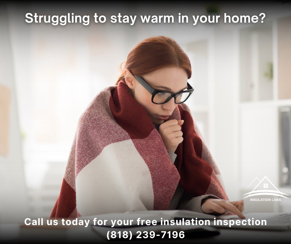 Insulationlabs's tweet image. Stay comfortable in your home all winter long! Call us for a FREE inspection (818) 239-7196.