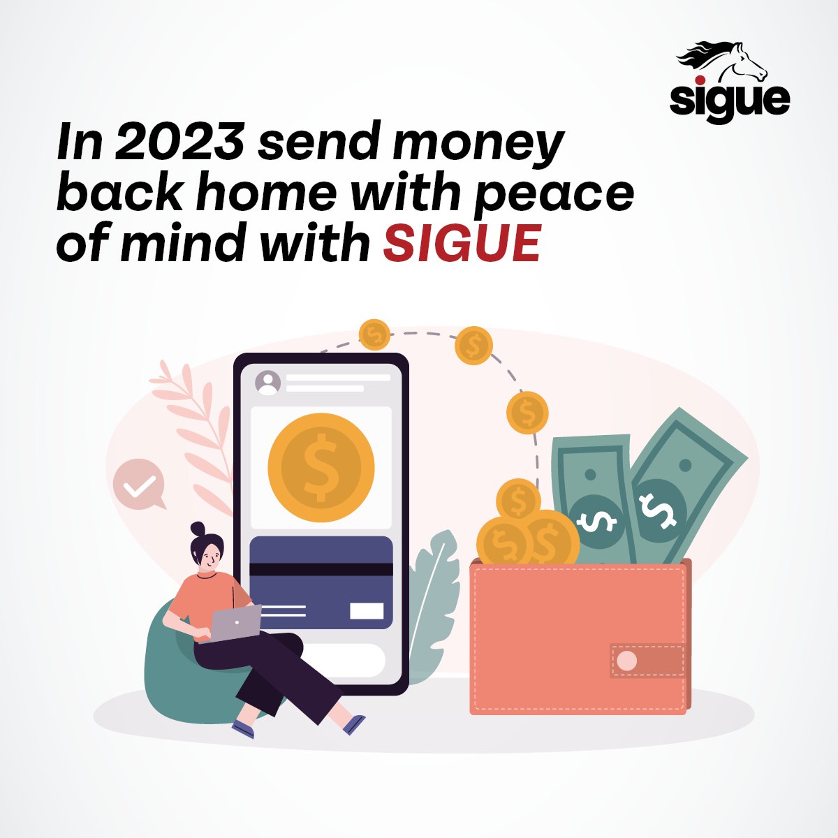 SigueCorp's tweet image. Welcome the New Year with peace of mind. When it comes to our money, we all want a safe and reliable service. Send money with Sigue visit an agency or use the #SigueApp 📲💸

#remittances #moneytransferservice #sendmoneyhome #moneytransfer