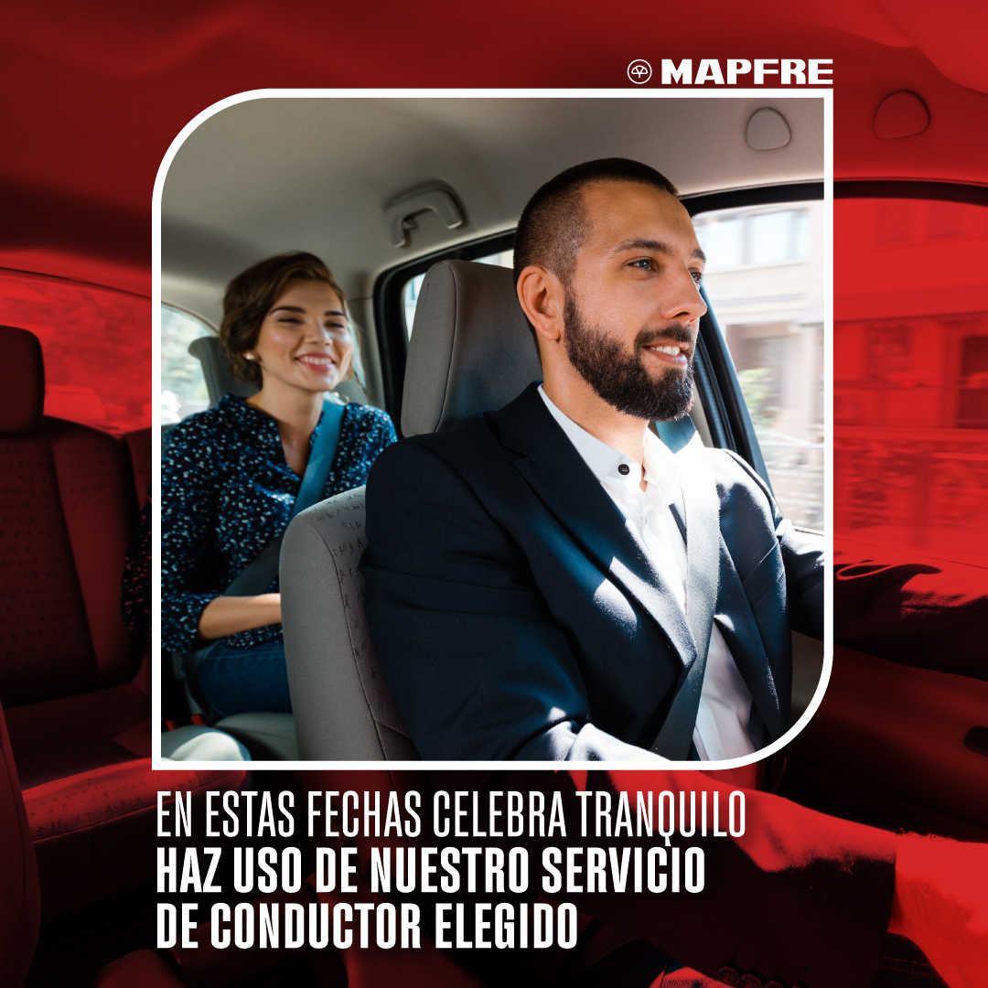Mapfre_Ec's tweet photo. ¿Sabías que MAPFRE cuenta con el servicio de conductor elegido profesional, cuando lo requieras en eventos y compromisos sociales? 🚗
En fiestas y durante todo el año, cuidamos de ti.
¡Contáctanos para solicitarlo! 📲
#MAPFRE #CuidamosLoQueImporta #MAPFRESeguros https://t.co/TILEVRif9e