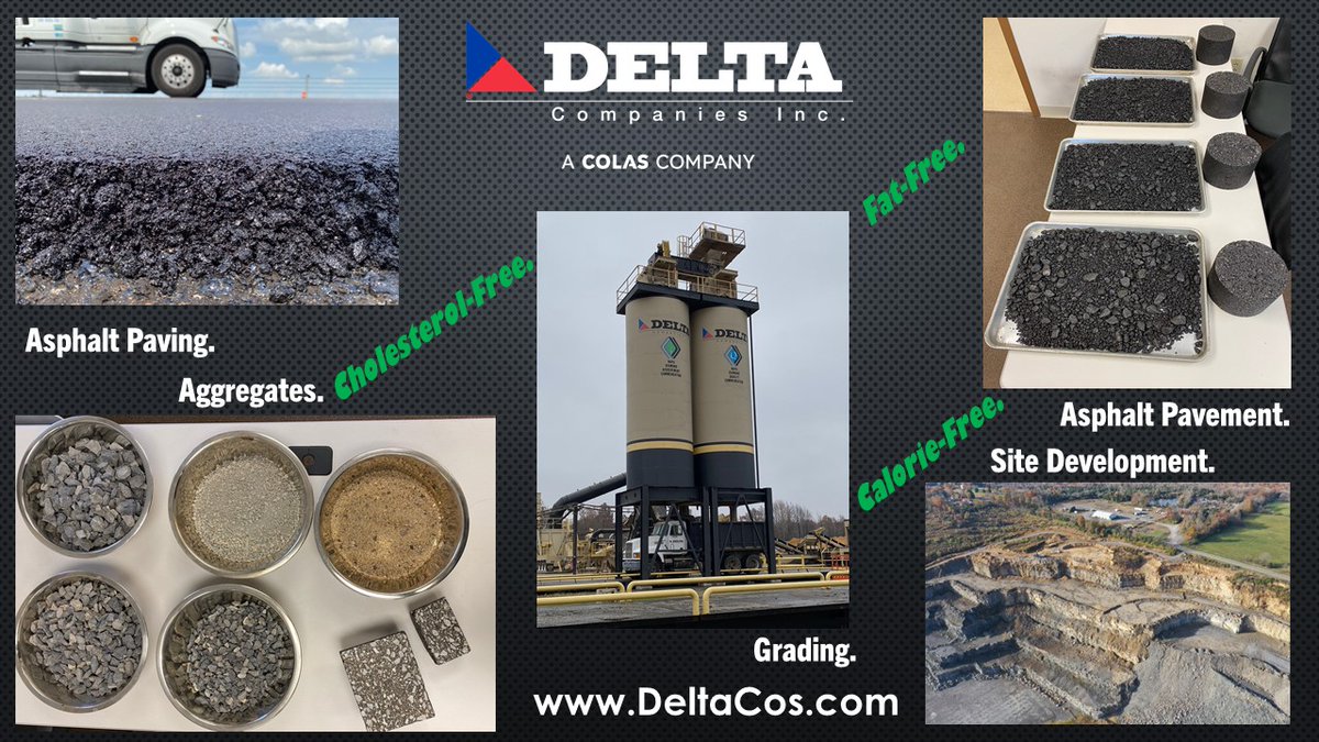 Putting on a few pounds during the holidays? 

Who doesn't?

Well, you can start the new year with a healthy choice! 

Our products are "fat-free," "cholesterol-free," and "calorie-free."

#aggregates #AsphaltPerforms #AsphaltDelivers #AsphaltPaving #DeltaROCKS #PavementOfChoice