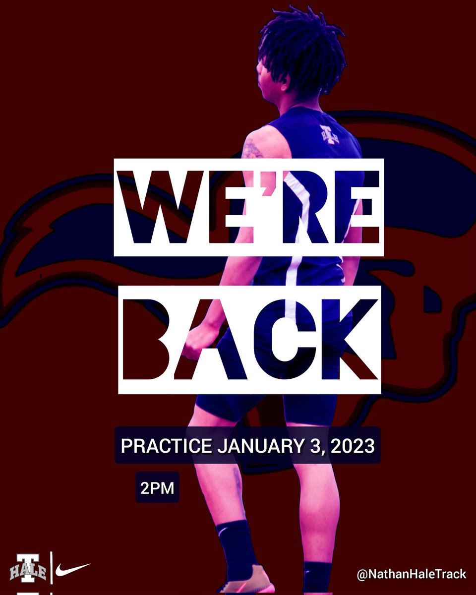 NathanHaleTrack's tweet photo. Christmas break is over! Time to get back to work! #GoRangers #TrackAndField #NikeRunning #NikeThrowing #DevelopedHere #HaleYeah https://t.co/7UznqGtkcR