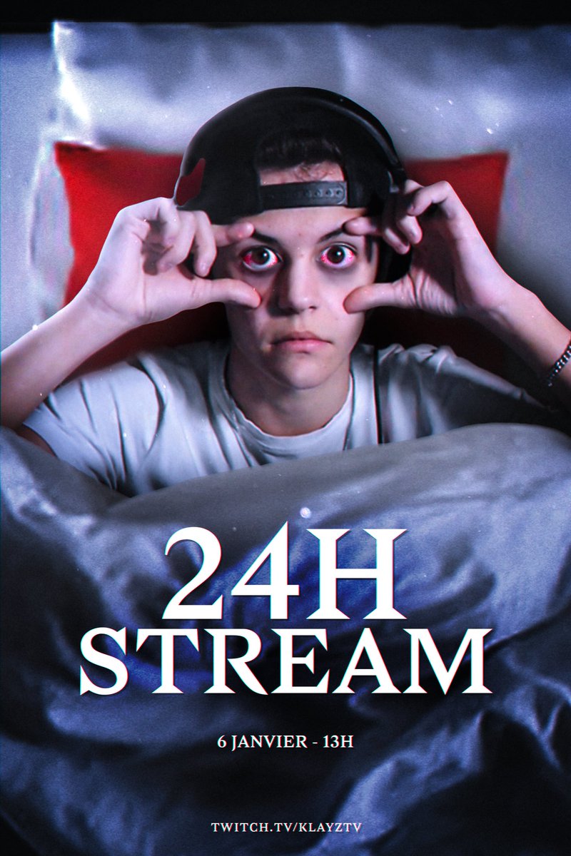 KlayzTV's tweet image. ☂️ STREAM 24H DE MALADE ☂️

Le 6 Janvier, à partir de 13H QC / 19H FR, on part pour un stream 24H avec des subgoals jamais vu encore sur ma chaîne pour bien commencer l’année 2023 

Préparer vous car ça va être une dinguerie 👀