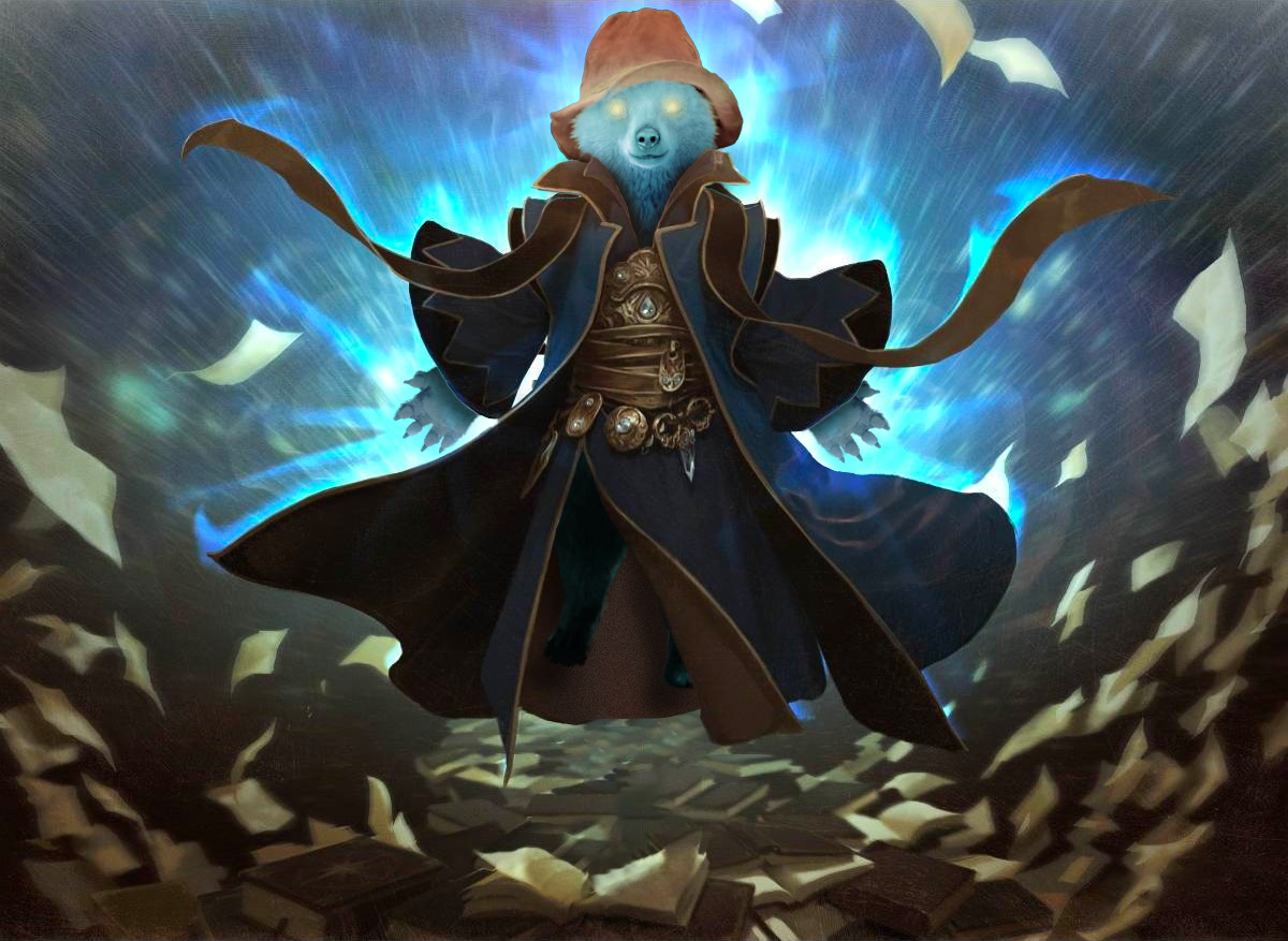 livingcardsmtg's tweet photo. I Photoshop @paddingtonbear into a magic card until I don't: Day 200 https://t.co/B0nBkcXttL