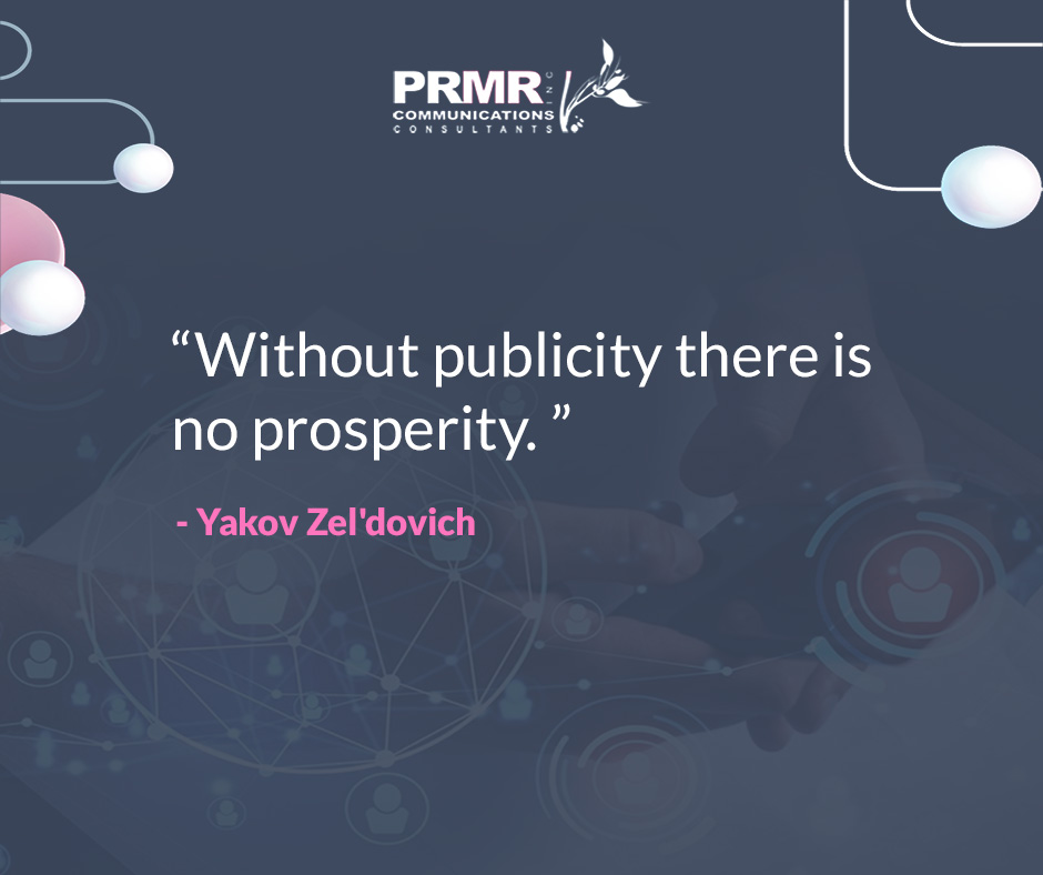 prmrinc's tweet photo. Each and every business no matter which sector requires good publicity without which the organization will not gain any prosperity.
https://t.co/XO2UX9yhIn
.
.
#prmrinc #pragency #publicrelations #publicrelationsagency #quoteoftheday #prquotes https://t.co/3jwBXg1uhw