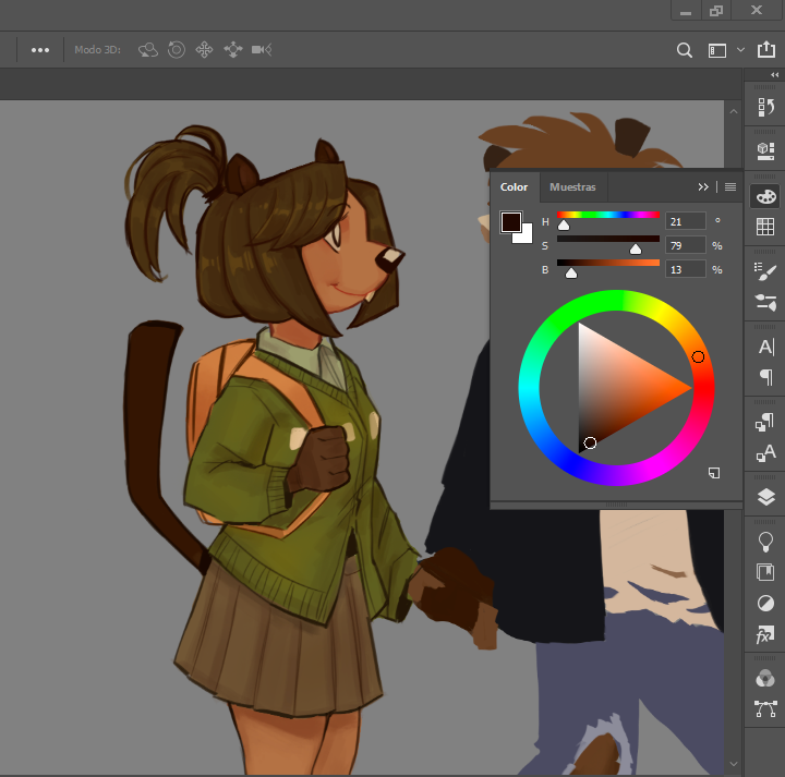 raebot09's tweet photo. i didnt plan to render this fanart of rigby and eileen but here i am #WIP #rigleen https://t.co/Qi7IeazuoS