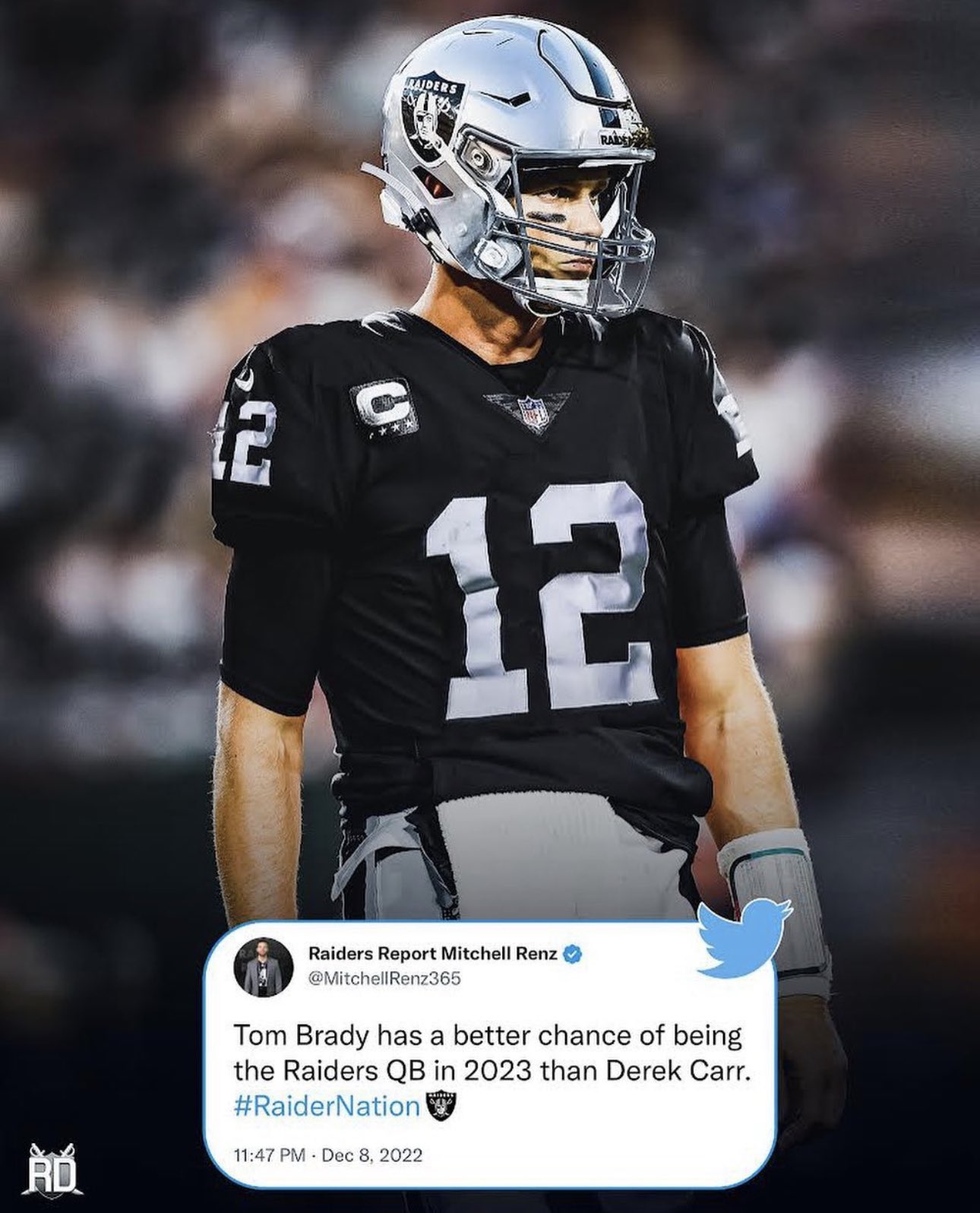 Raiders Report Mitchell Renz on X: '#RaiderNation thoughts on Tom Brady to  the Raiders in 2023?  / X