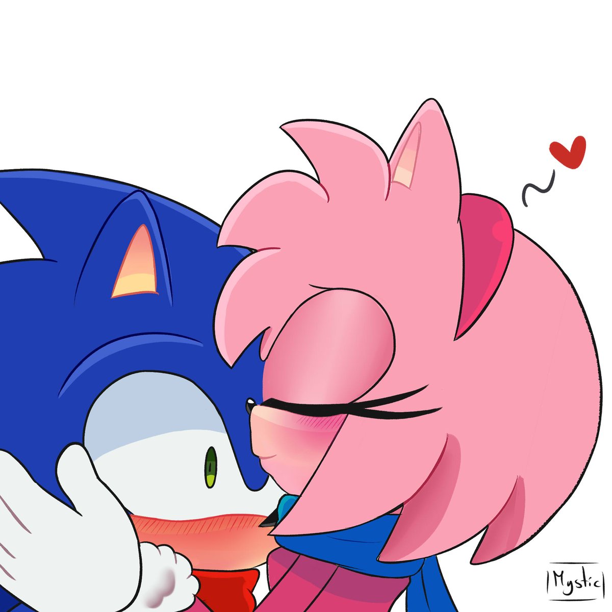 🌸magenta_mel🌸🇵🇸 on X: Have Sonamy in my au💗💙🧍‍♀️ And