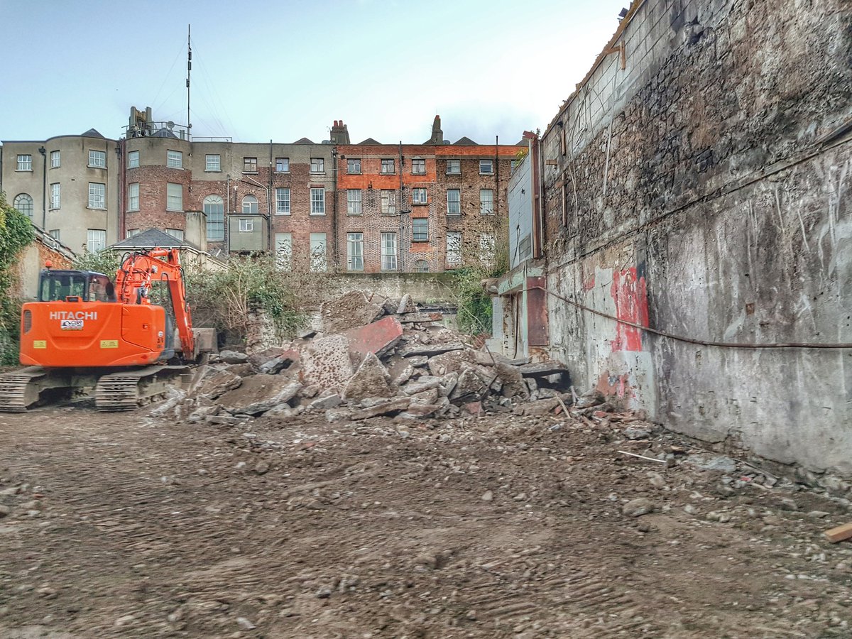 PosterFishPromo's tweet photo. Seomra Spraoi is gone. Bye bye Seomra. 😭

We played a huge part in the life of the social centre that once stood here &amp; it played a huge part in ours too. As Seomra, and later Jigsaw, it provided space for so many activists, clubbers and artists away from commercial pressures https://t.co/MX2sdGLiI8
