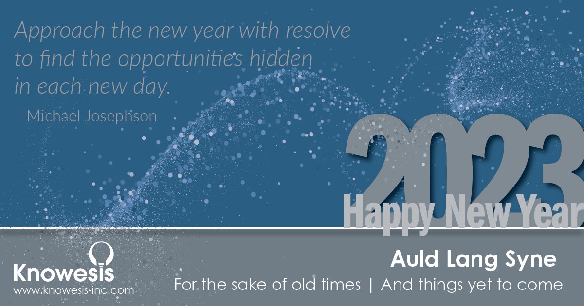 KnowesisInc's tweet photo. Wishing you Good Cheer in the New Year!

With each new year comes opportunity, and we hope you enjoy continued success in the months to come.  

https://t.co/QtnFYKsYq7

@KnowesisInc. #GreatPlacetoWork #Military #HireVets #Veterans #HotJobs #Best https://t.co/mxdV0ch6LX