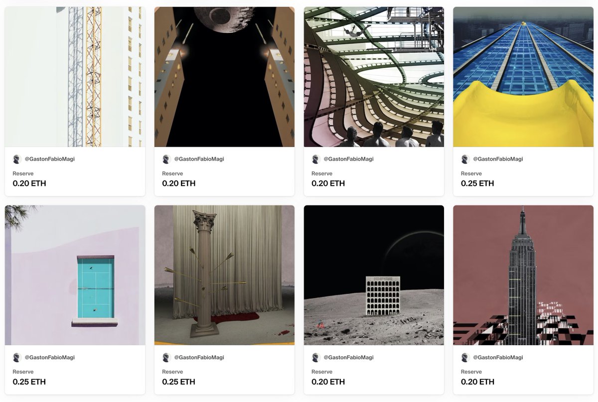 Some pieces waiting for offers in 2023
on <a href="/foundation/">Foundation 🌐</a>

foundation.app/@GastonFabioMa… 

#NFTs #NFTart #NFTartist #NFTCommunity #nftcollectors #architecture #art #minimalart #cryptoart #cryptoartist