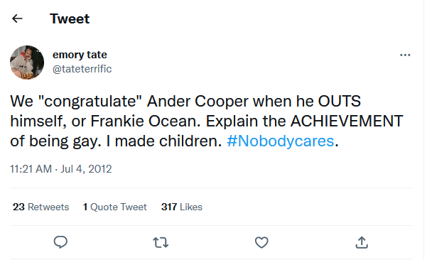Unsubstantiated Chess Rumors on X: Andrew Tate's father was IM Emory Tate  who died in 2015. It's easy to see from his twitter account why the Tate  children became what they are.