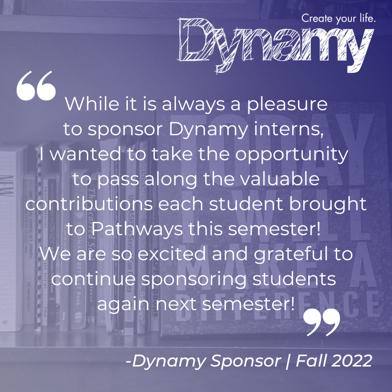 Dynamy would not be the same without our AMAZING sponsors mentoring our students at their internships! Thank you all!!

#CreateYourLife #Worcester #gapyear #dynamy
#internship #HandsOnExperience #RealWorldExperience #CareerExploration #independentliving #fall2023