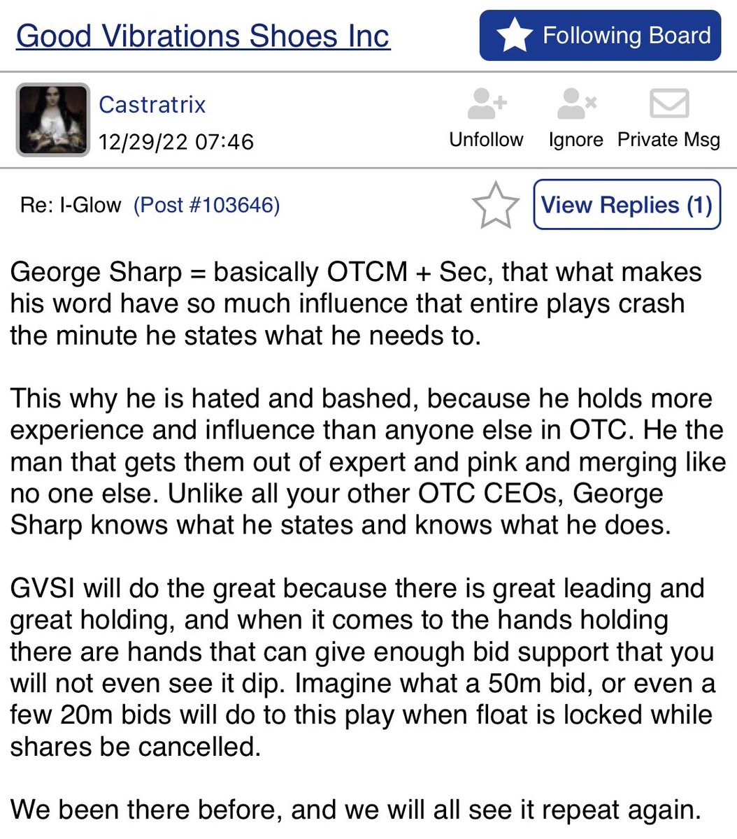 $GVSI NEVER underestimates the power of George Sharp and @CastratrixX Splendira

Ganesha is Lord. 🐘💰 #TeamElephant #Fintwit $TSNP #OTCMarkets