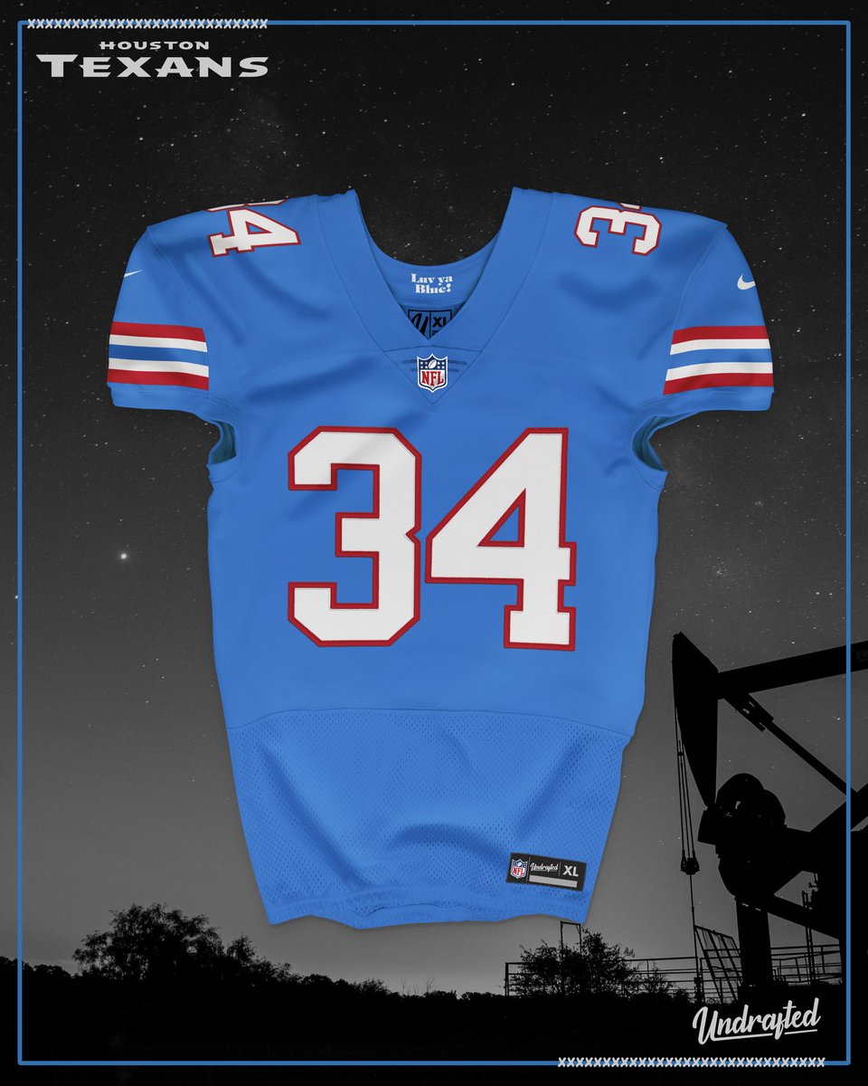 nhead10's tweet photo. @HoustonTexans Hey @HoustonTexans this is the only jersey set you need! @undrafteddesign https://t.co/cwNjjvmKjJ