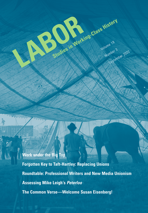 LaborOnline's tweet photo. See the most-read essays of the journal Labor and access them for free until January 31, 2023 https://t.co/YiWdLDeLZQ @professoresty @eileen_boris @AnneliseOrleck1 https://t.co/vBMlMKdOIq