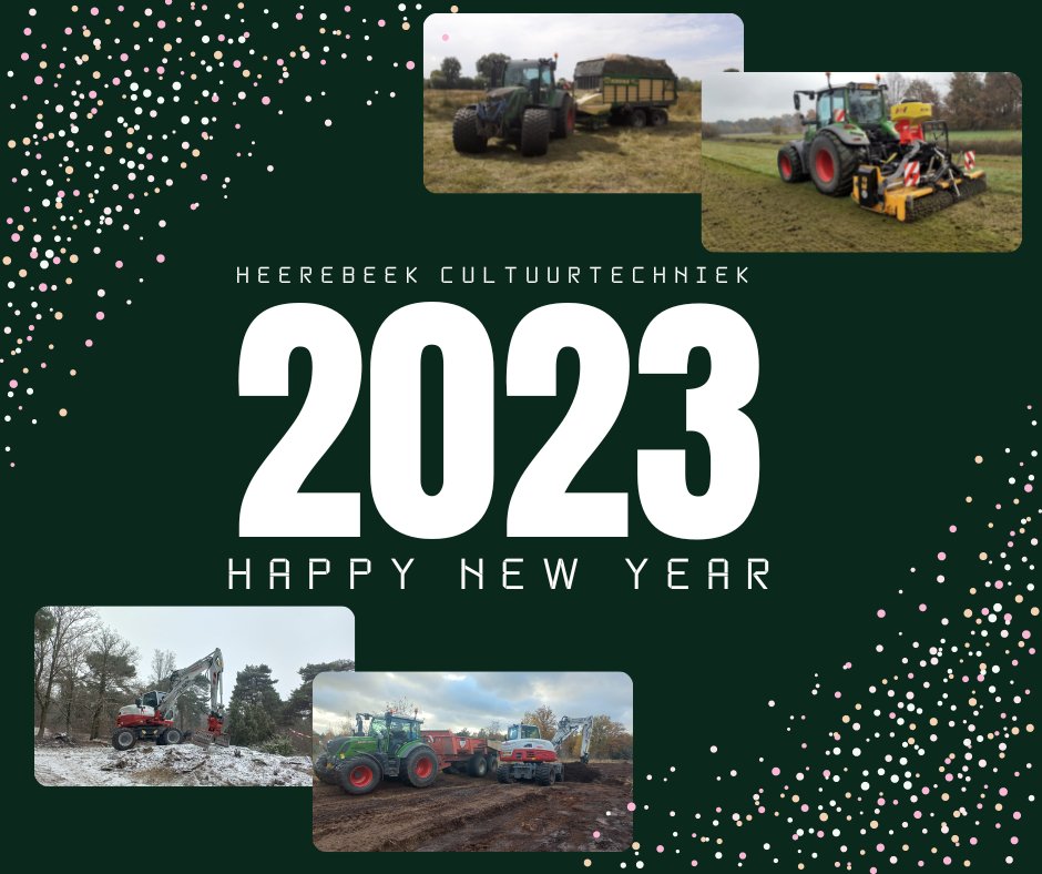 Namens Heerebeek Cultuurtechniek wensen we iedereen een fijne jaarwisseling en het allerbeste voor 2023!