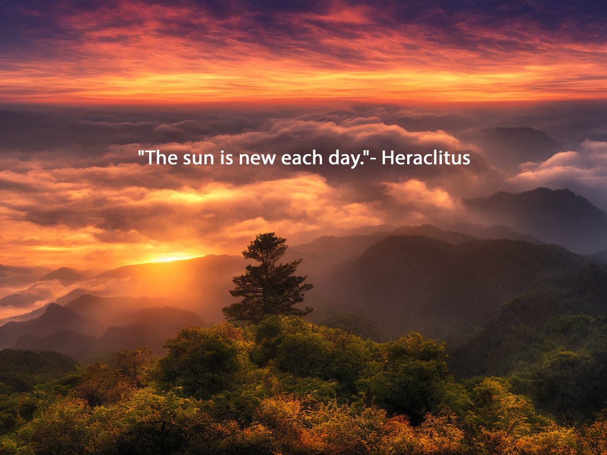 ericwagner101's tweet photo. Just to see what would happen, I used this very simple prompt, "Inspirational quote nature photograph, HQ, 4k" with Stable Diffusion 1.5, and then asked ChatGPT for some inspirational quotes. Here are the unironic (maybe?) results. #inspirationalquotes #ai #stablediffusion https://t.co/rQ9bD8DQr1