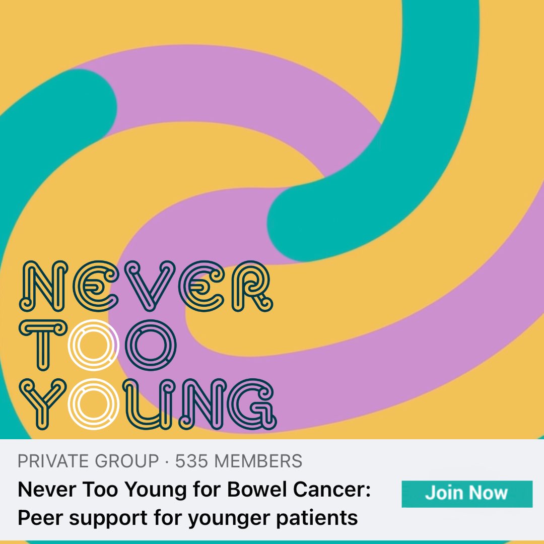 There’s nothing like chatting to others going through the same as you right? We have a private Facebook group - only for #bowelcancer patients under 50, a safe space to ask questions, say hello or just scroll. To join click on the link in our bio 👍 #nevertooyoung
