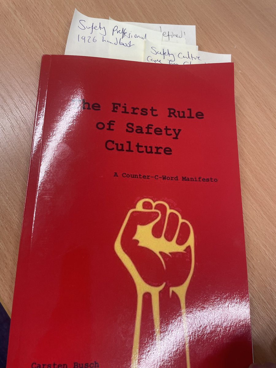 A must read if we want to be challenged on the concept of ‘safety culture’ a lot of what people have to put up with me saying - understand what culture actually is… a few tweet questions from this one to come!