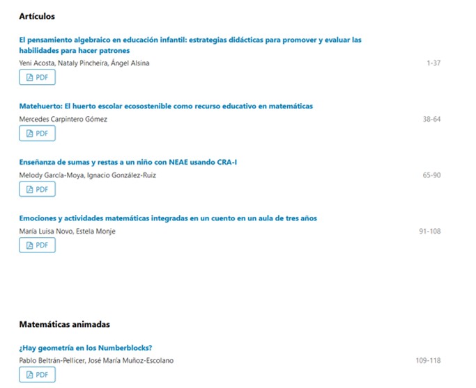 Antes de que acabe el año ha llegado... ¡El nuevo número de Edma 0-6: Educación Matemática en la Infancia! 
Artículos de <a href="/YniAcosta/">Yeni Acosta</a>, Nataly y <a href="/AngelAlsinaP/">Angel Alsina</a>; Mercedes Carpintero; Melody Gª e Ignacio Gonz; Mª Luisa Novo y Estela; y <a href="/pbeltranp/">Pablo Beltrán-Pellicer 🧮🍏</a> 
Disponible en: revistas.uva.es/index.php/edma…