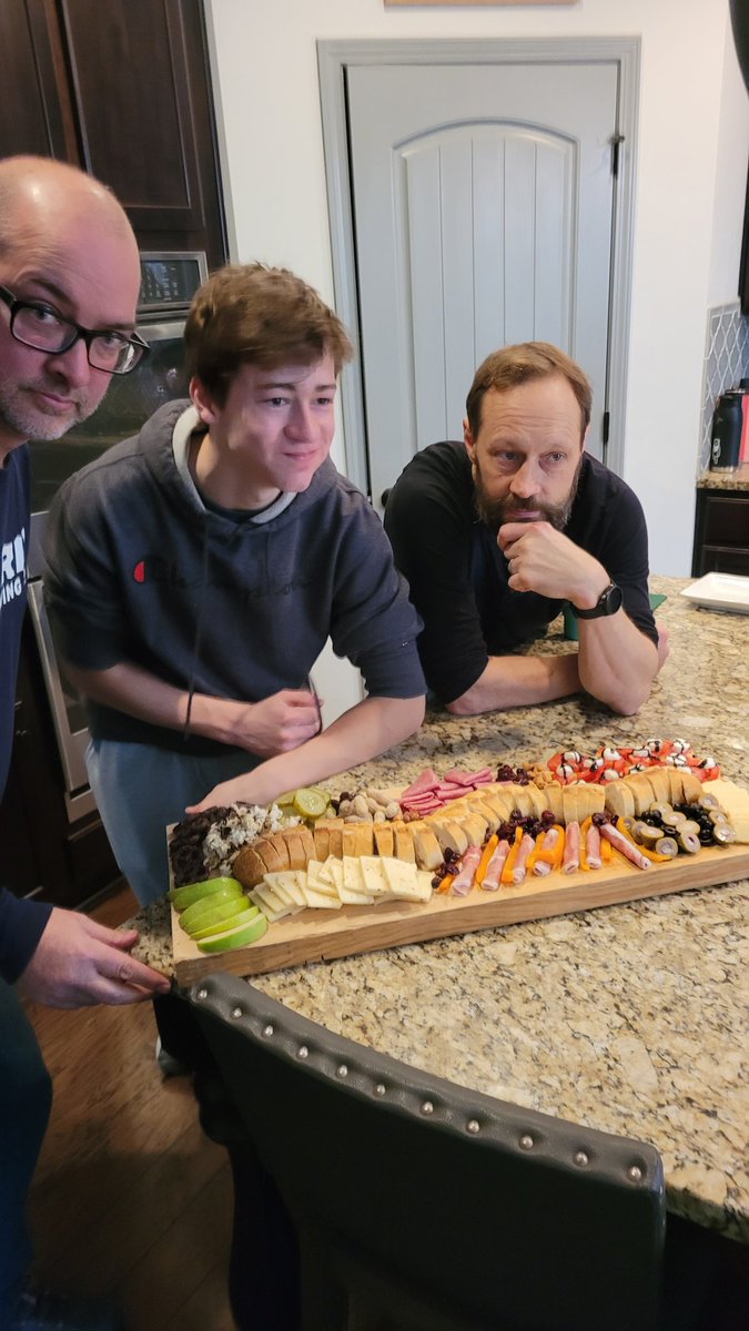 Family charcuterie contest! $35 price limit, 2 hours from start to finish. (Our team was top 3)