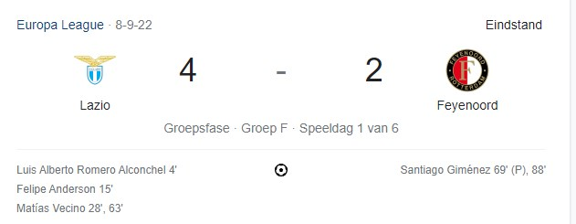 BakkertjeJasper's tweet photo. PSV houdt de Nederlandse eer wel weer hoog in Italie... #psvmil #scorebordjournalistiek https://t.co/1o4hxrdGNn