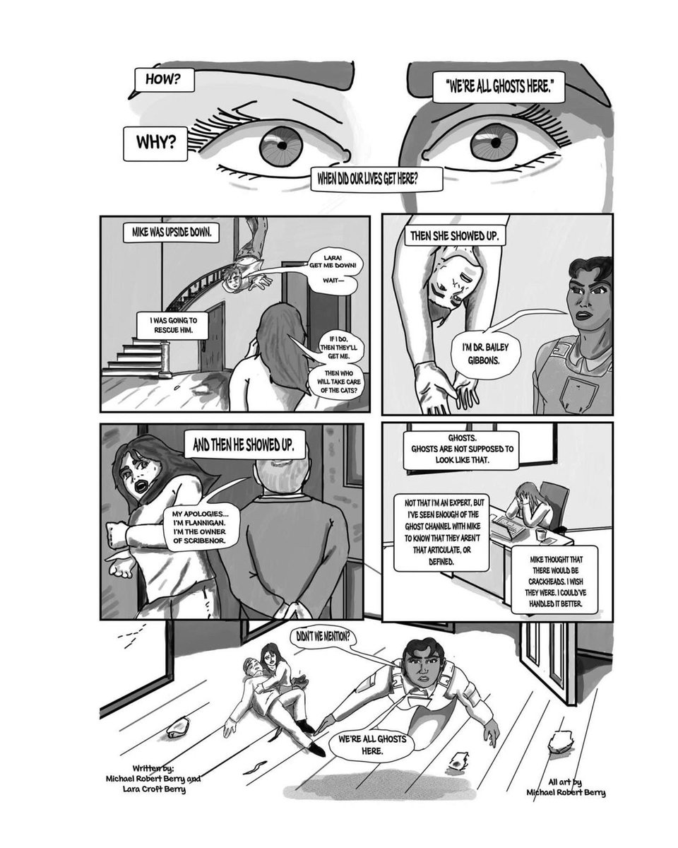 Michael98050940's tweet photo. From our new comic Haunted Scrybes on Comixology and Kindle! Life can be rough and then you find yourself hung upside down by a ghost. Please send reviews! #indiecomic #comixology #comixologynew #comicbook https://t.co/LF3w3oiH4K