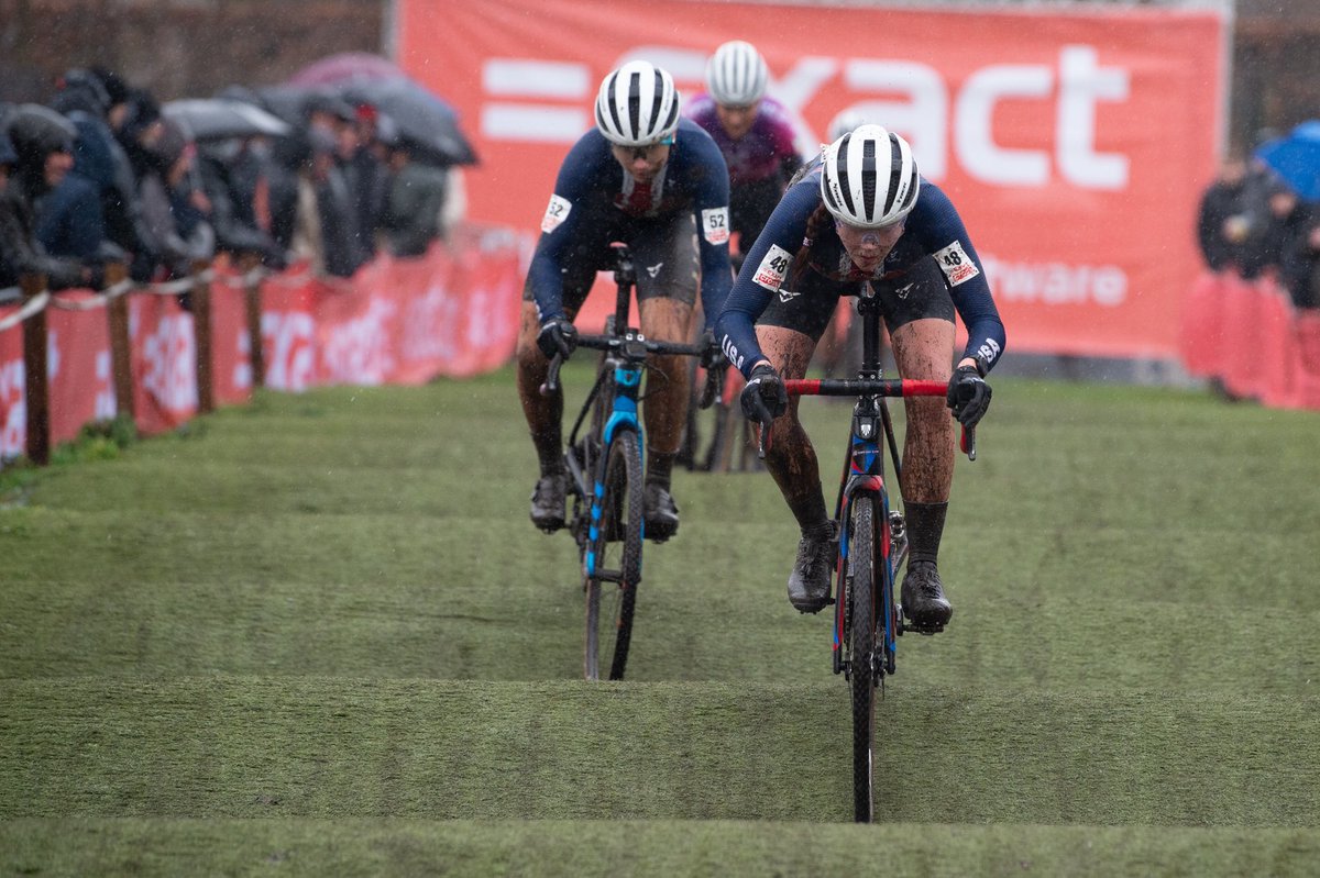 usacycling's tweet photo. Wrapping up the 2022 season the only way we know how! 👊 It was a muddy one today in Loenhout! #MudFund
Next stop: Baal 🇧🇪 https://t.co/djvLiw9pjm