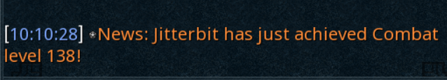 JitterbugRS's tweet photo. I just got 138 combat on my Fresh Start Worlds character. Can I get a gz? 😂 #RuneScape #FreshStartWorlds #MaxCombat https://t.co/dEw04jtnnp