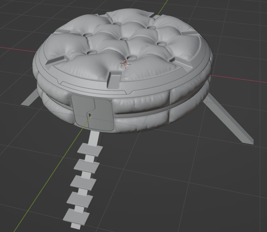 kingpengstudio's tweet photo. Work in progress, space module design that will be used in one of our game in development.
#Blender3d #digitalart #3dmodeling #3dart #conceptart #gameart #IndieGameDev #indie #gamedev #indiedev #scifiart  #madewithunity #scifi #SpaceX #NASA #gamedevelopment #FollowFriday https://t.co/RhkVqTlF8c