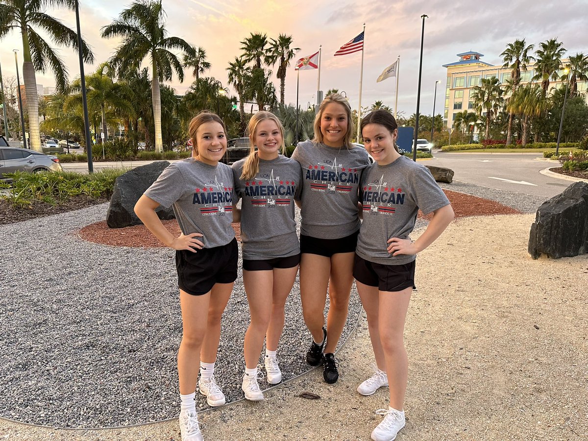 4 of our All Americans representing at the Citrus Bowl in Orlando, FL this weekend! We are so proud of our athletes! 🏰