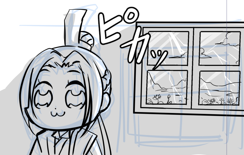 もう歯磨きして寝ようと思いながら2コマ目を描きました 晩安・・・晩吟晩安 