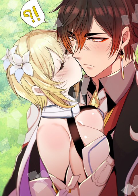 鍾離先生お誕生日おめでとうー!!鍾蛍ちゃんでお祝い!(再掲すみません🥲 