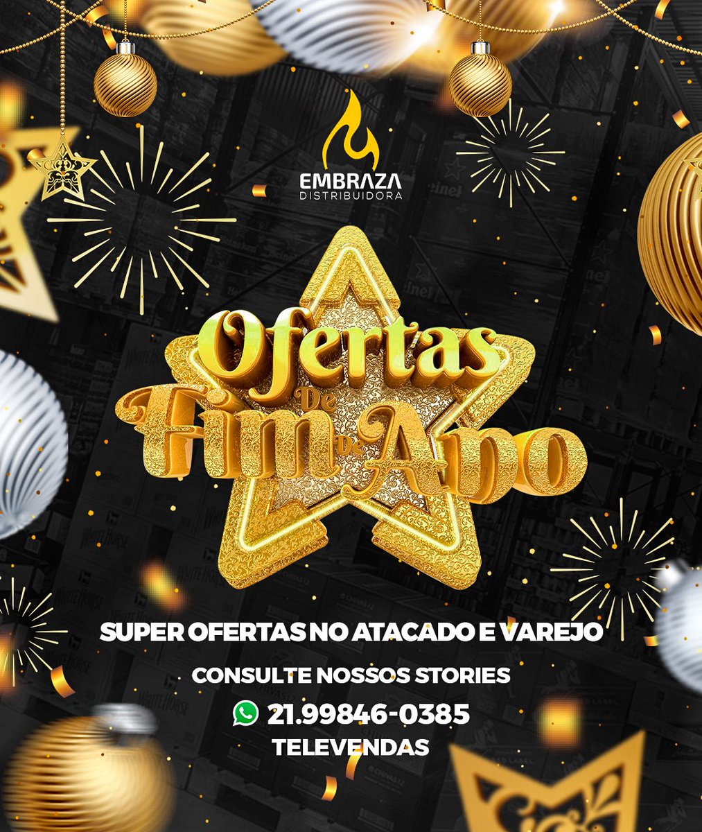 embrazabebidas's tweet photo. PROMOÇÕES DA VIRADA É AQUI!🍾🥂
.
Quer receber nossas ofertas de primeira mão ?🤔
Salve o contato do WhatsApp abaixo, envie “eu quero receber ofertas”
- vamos adicionar o seu contato em nosso sistema e você vai conferir ofertas exclusivas em nosso status.
.
📲 21998460385 https://t.co/O3HOg5BcaA