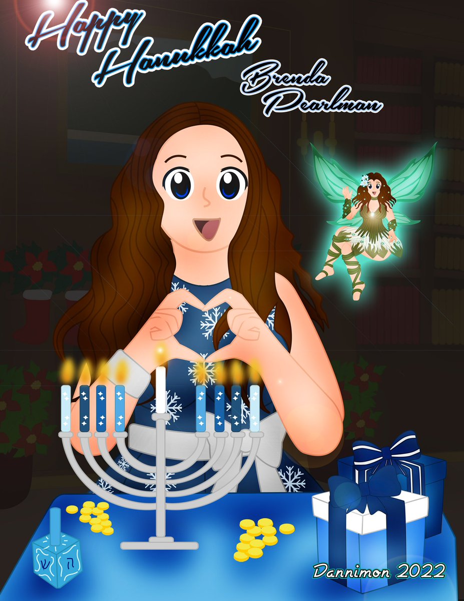 Even though its long passed but Brenda Pearlman and Lafeeviemon wish you a happy Hanukkah and Holidays!

#digimon #digiworld #fairy #hanukkah #jewish #digimontamer #digiworldhd #brendapearlman #pixiquinomon #lafeeviemon #holidays2022 #originalcharacter