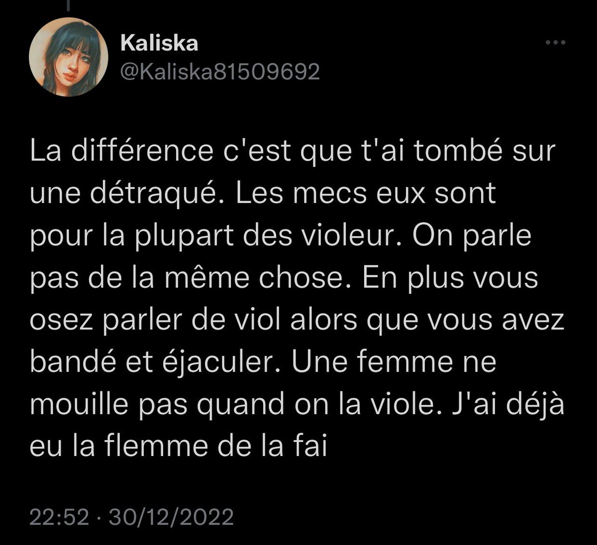 DiavoloManthes's tweet photo. Un mec explique qu’il s’est fait violé.

La réponse plein de bon sens d’une meuf : https://t.co/QYfY9cbMBd
