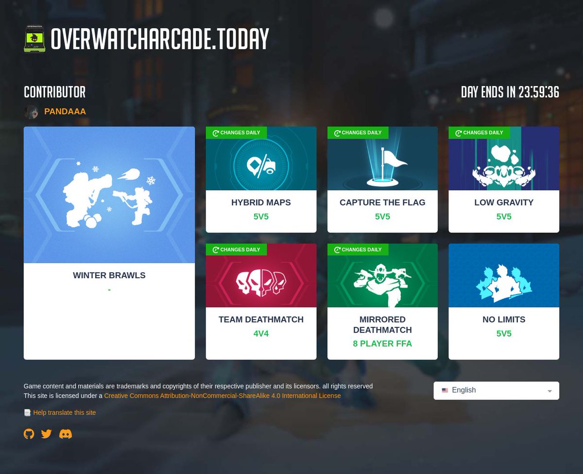 Daily Overwatch arcade modes tweet media