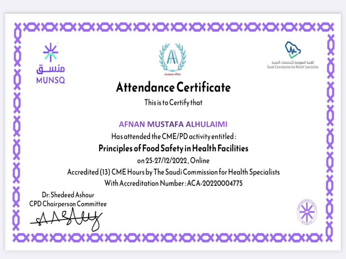AFNANA91's tweet photo. والحمد لله الذي جعل العلم متاحا قريبا اينما نكون .. #علوم_التغذية #سلامة_الغذاء #food_safety #nutration ✅ https://t.co/tnY4aSkzj8