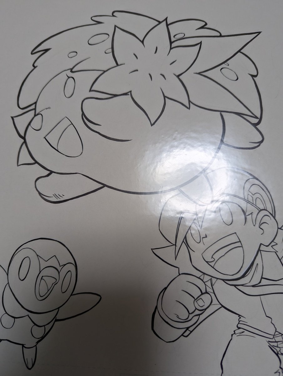 またカラー線画発掘した〜。DPにストーリーオブDMにデュエルジャック。また支援者さん生原プレゼントやろうかな〜 