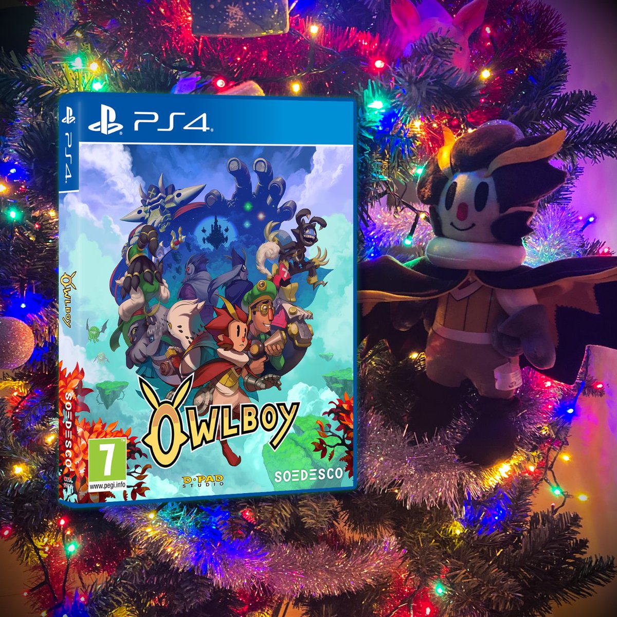 DPadStudio's tweet photo. Holidays are almost over! We got some last minute gifts at hand 🎁 We'll be posting 10 digital codes for #Owlboy 🦉 on #PS4 over the next couple of hours. Check the comments below for a chance to grab one for you or a friend! 🔁 Retweet for #xmas cheers!🎄

#giveaway | #indiegame https://t.co/fSB2ymNZ3G