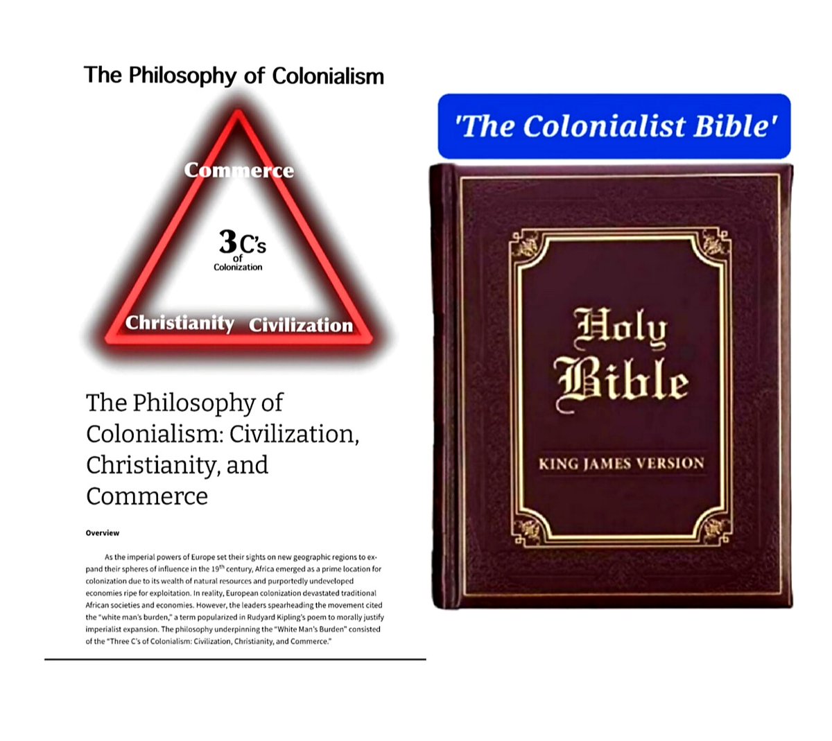 StudioAfrika's tweet photo. 📖Colonialism: Understanding how the #religiousMandate including "civilizing" was critical to #generatingWealth for the #WesternWorld https://t.co/ub4AUj1TKM