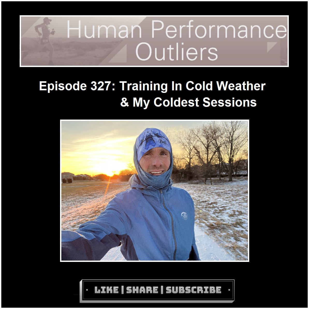 zbitter's tweet photo. Human Performance Outliers Podcast Episode 327: Training In Cold Weather &amp; My Coldest Sessions is up on all platforms! Inspired by the recent -47F temps on one morning during my trip back to the Midwest last week. https://t.co/V1wDSp3JLN