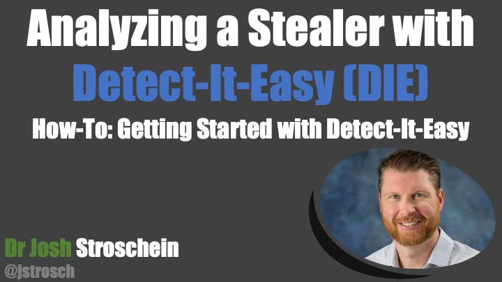 Another video has posted! This is the first of a multi-video series discussing #DetectItEasy, or DIE, and will lead up to discussions around (un)packing and time-travel debugging (#TTD) with #WinDbg. 👉 youtu.be/FB_e1mIhykk Oh, no call out boxes this time ;)