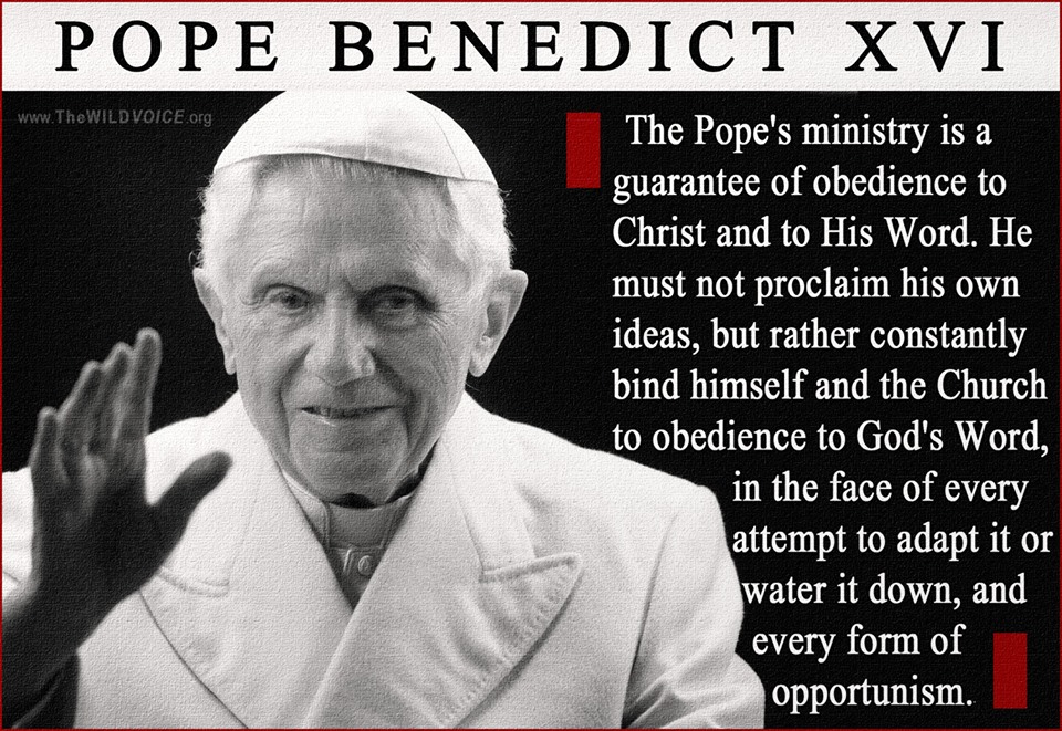 God bless POPE BENEDICT XVI