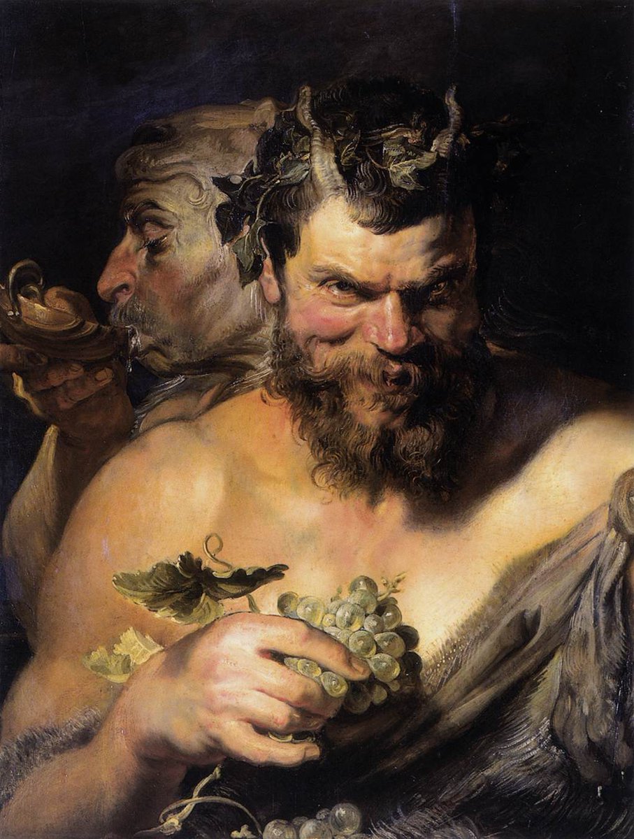 Two Satyrs, 1619, by Peter Paul Rubens