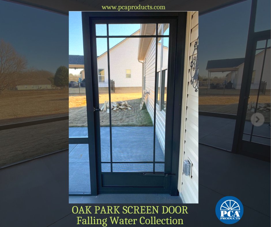 PCAProducts's tweet photo. PCA OAK PARC SCREEN DOOR. The screen door's detailed design matches the house windows and patio door. Find a dealer near you at https://t.co/m3euMHoiUA 
Beautiful patio from Palmetto Outdoor Spaces

#customscreendoors #screenedpatio #screenedinporch #screenporch #patiolife https://t.co/qRB3lgelvo