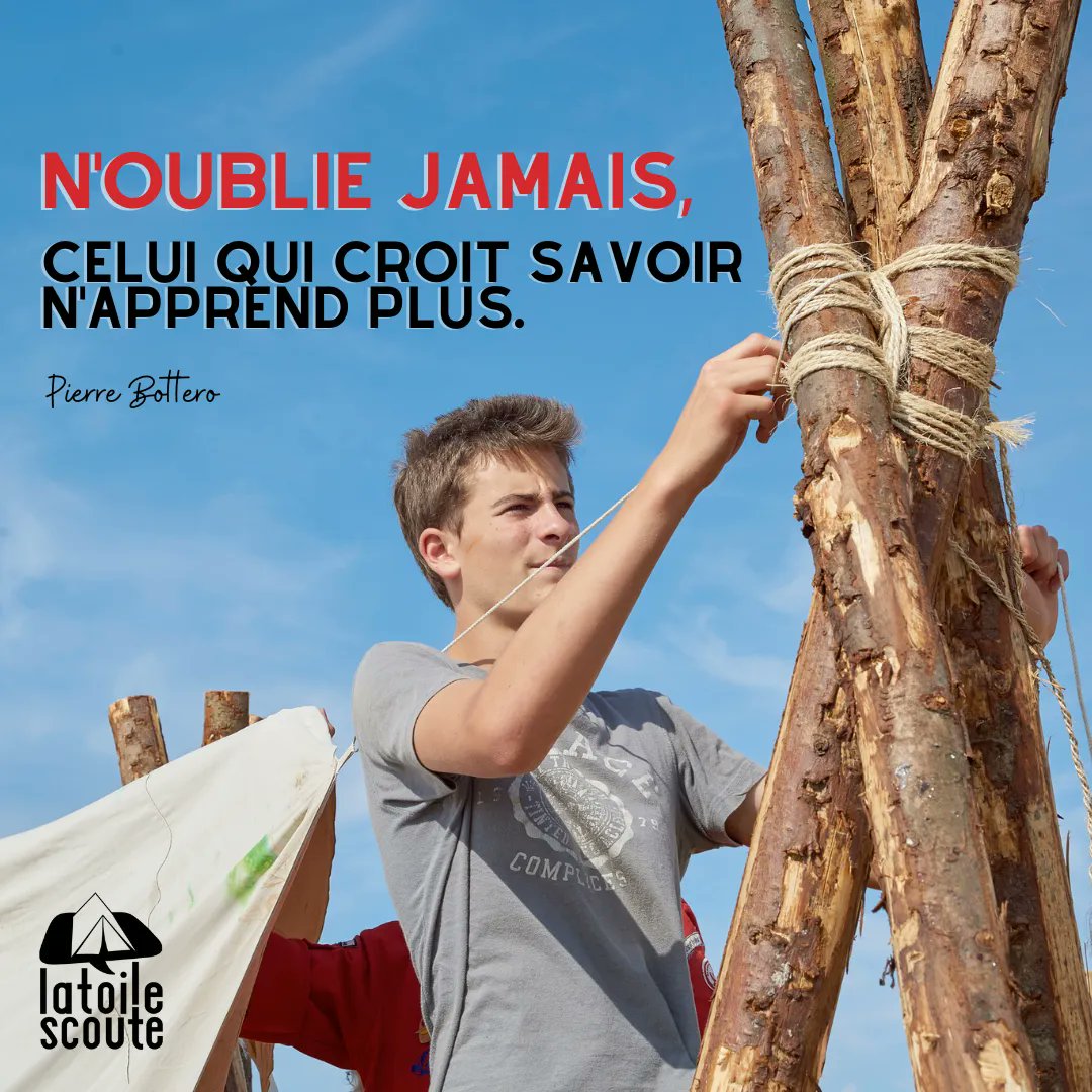 LaToileScoute's tweet photo. #vendredicitation #scoutisme #scouts #guides #eclaireurs #eclaireuses #pierrebottero https://t.co/BsLygBCoCm